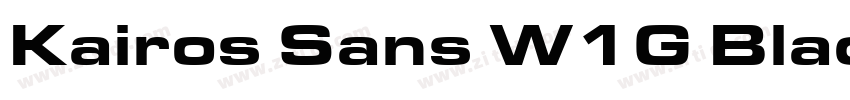 Kairos Sans W1G Blac字体转换